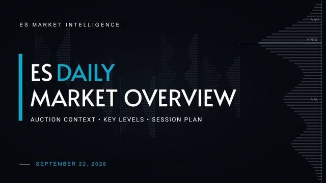 ES Daily Market Overview — September 22, 2026