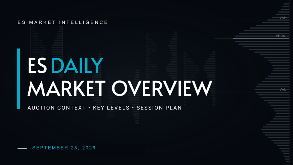 ES Daily Market Overview — September 28, 2026